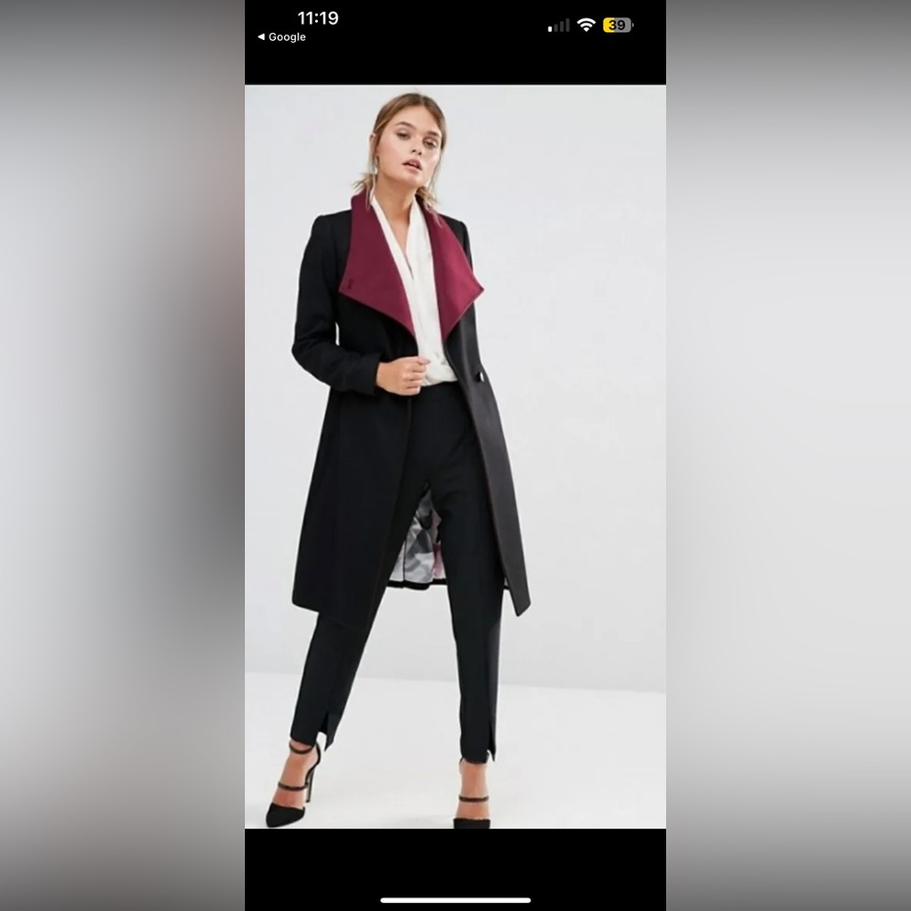 Ted baker wrap coat size 4 - Picture 6 of 13